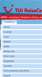 Mobile Screenshot of online.tui-reisecenter.rs
